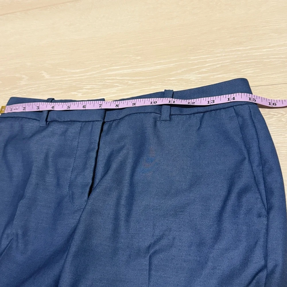 ✨ DKNY Women's Classic Blue Trousers Tailored Fit - Picture 5 of 9